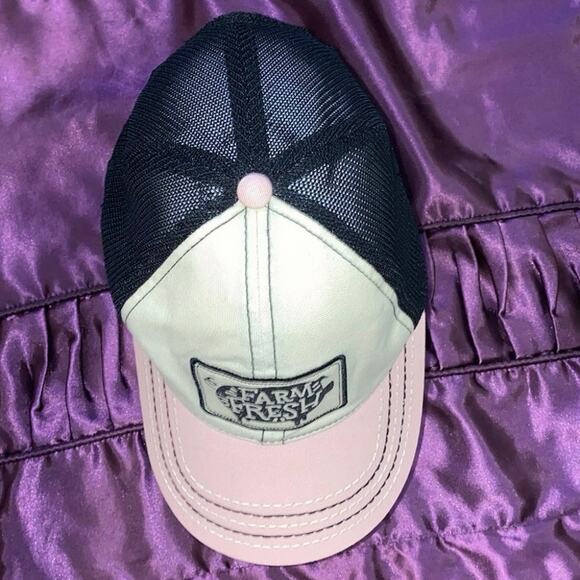 John Deere Farm Fresh Pig Black Pink Hat Mesh Trucker RARE USED Embroidered HTF - Picture 6 of 10